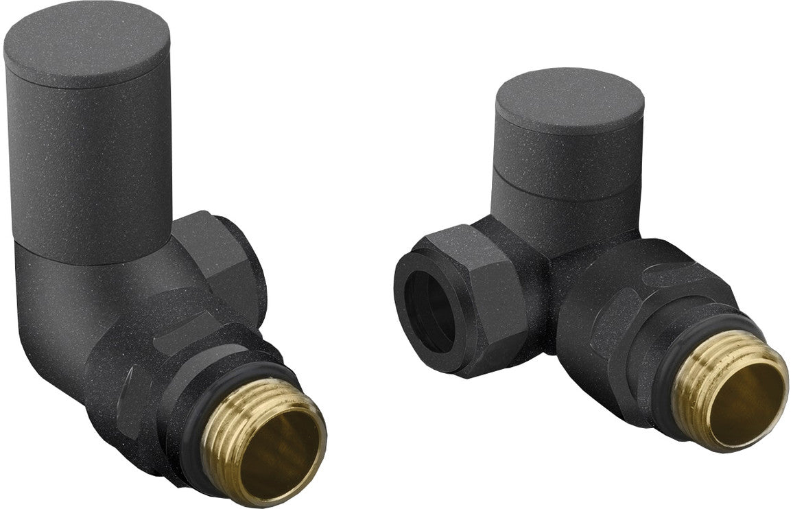 Patterned Anthracite Radiator Valves