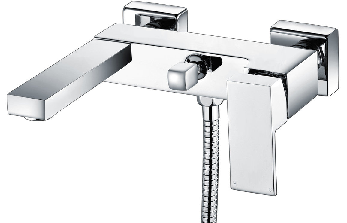 Zacara Wall Mounted Shower Mixer & Shower Kit - Chrome