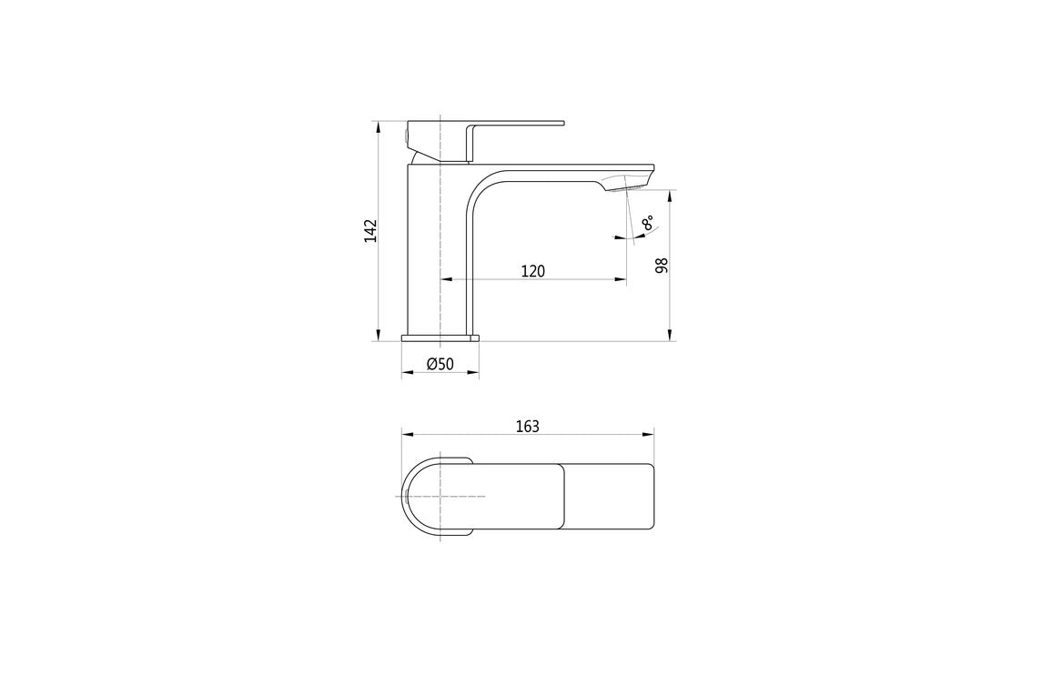 Bellona Basin Mixer & Waste - Chrome