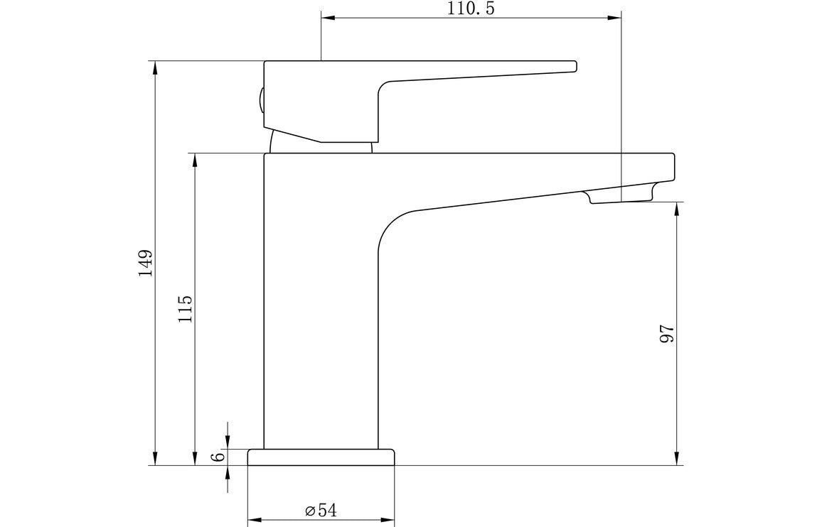 Cassini Basin Mixer - Chrome