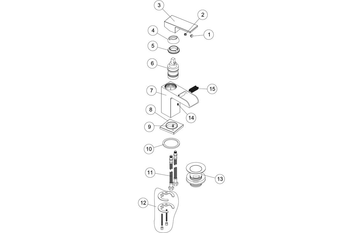 Marne Basin Mixer - Chrome
