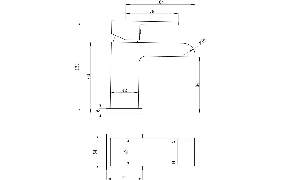 Marne Basin Mixer - Chrome