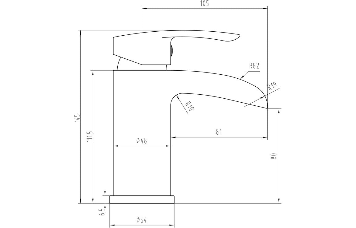 Reims Basin Mixer - Chrome