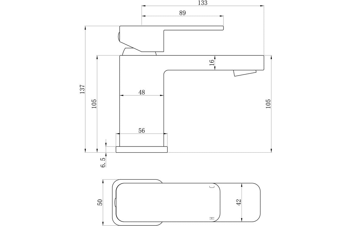 Adria Basin Mixer & Waste - Chrome