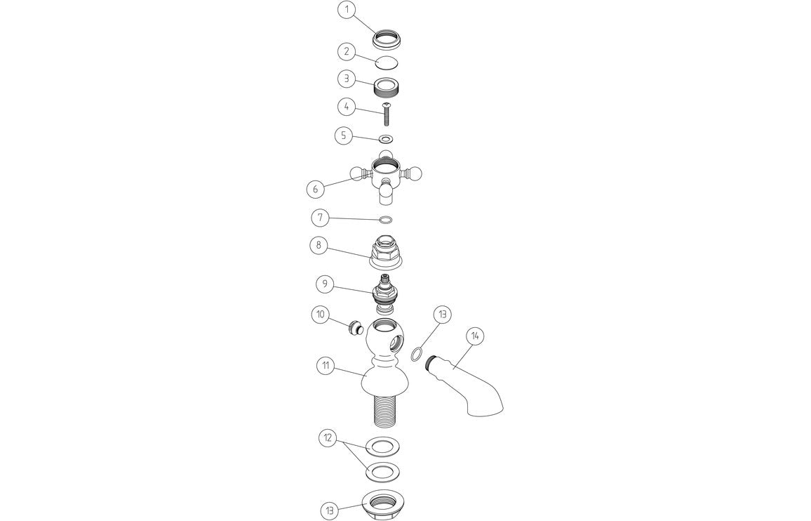 Tadlow Basin Pillar Taps - Chrome