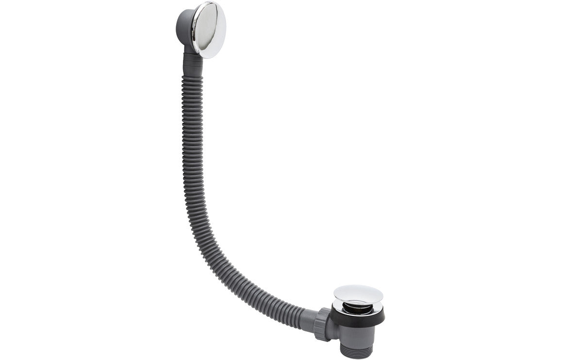 Exposed Bath Plug & Chain Waste - Chrome
