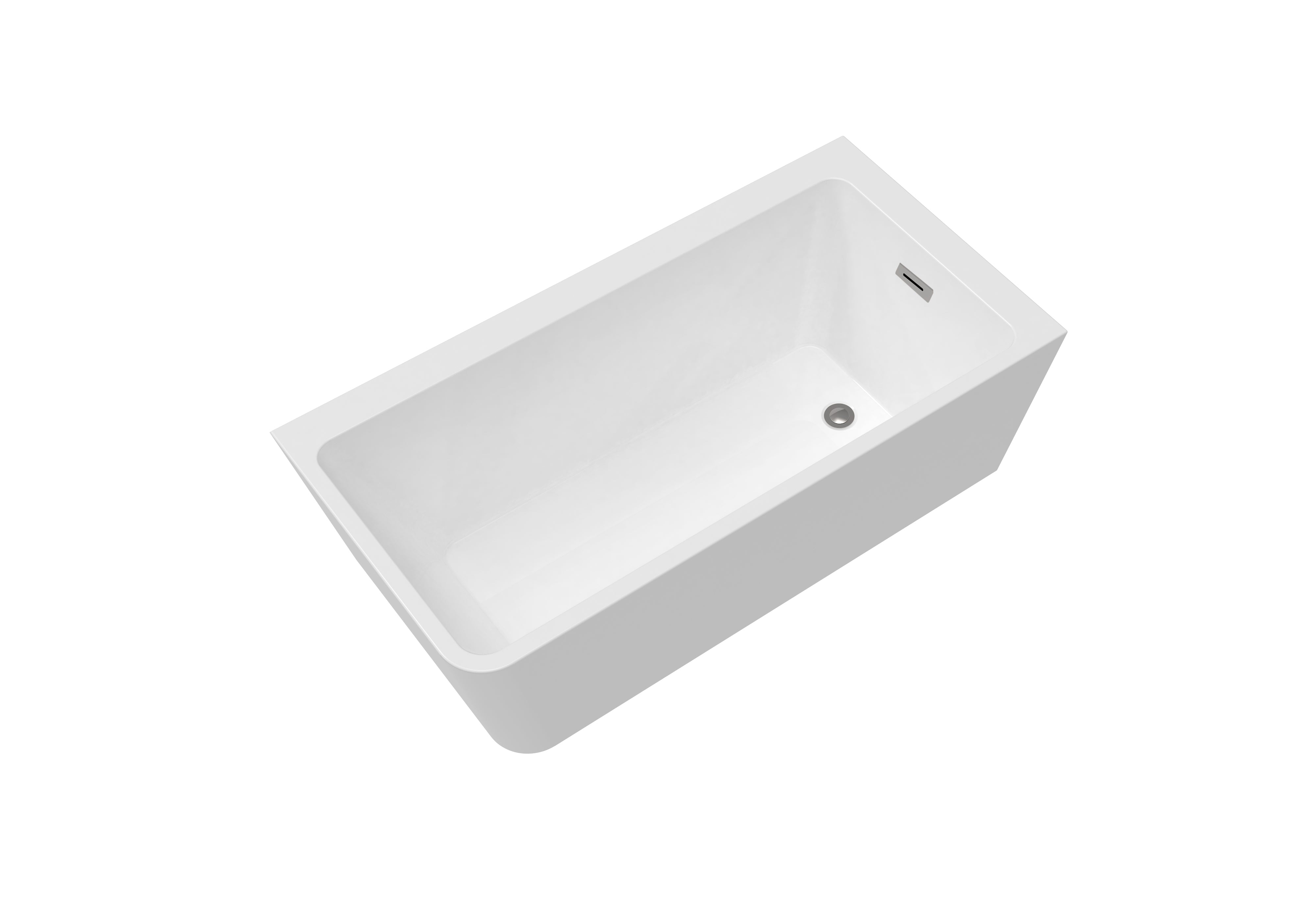 Novo Profile Corner freestanding Designer Bath Right Hand