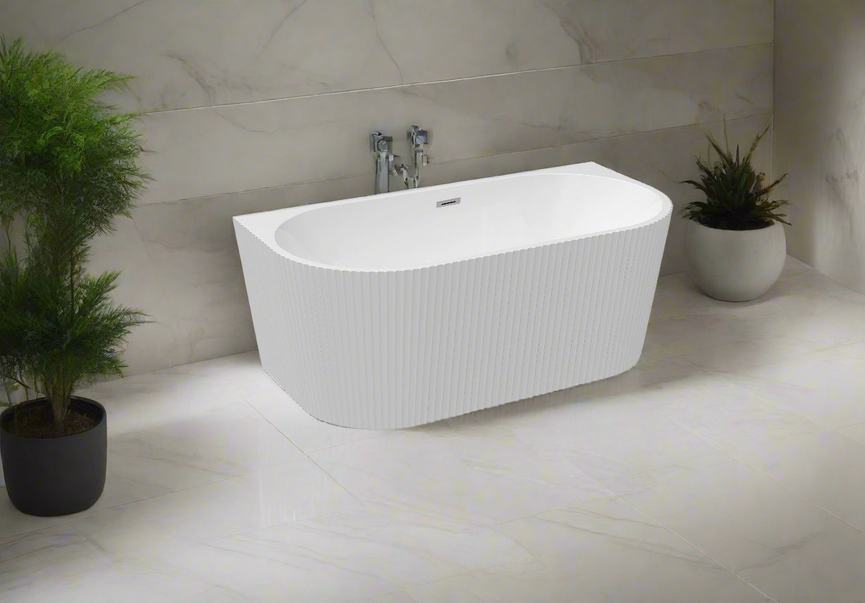 Novo 1500 Linear Back to Wall Freestanding Designer Bath