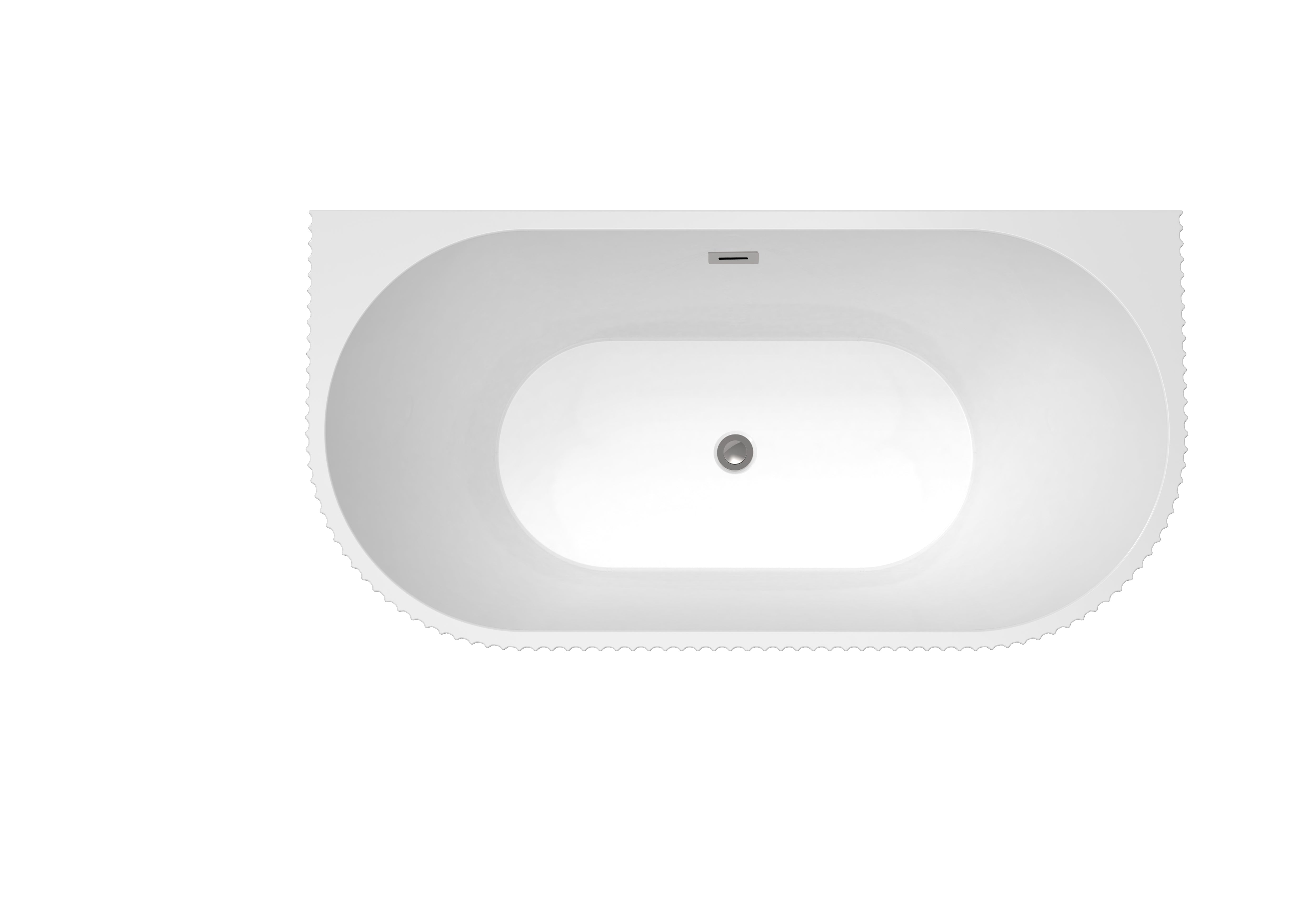 Novo 1500 Linear Back to Wall Freestanding Designer Bath