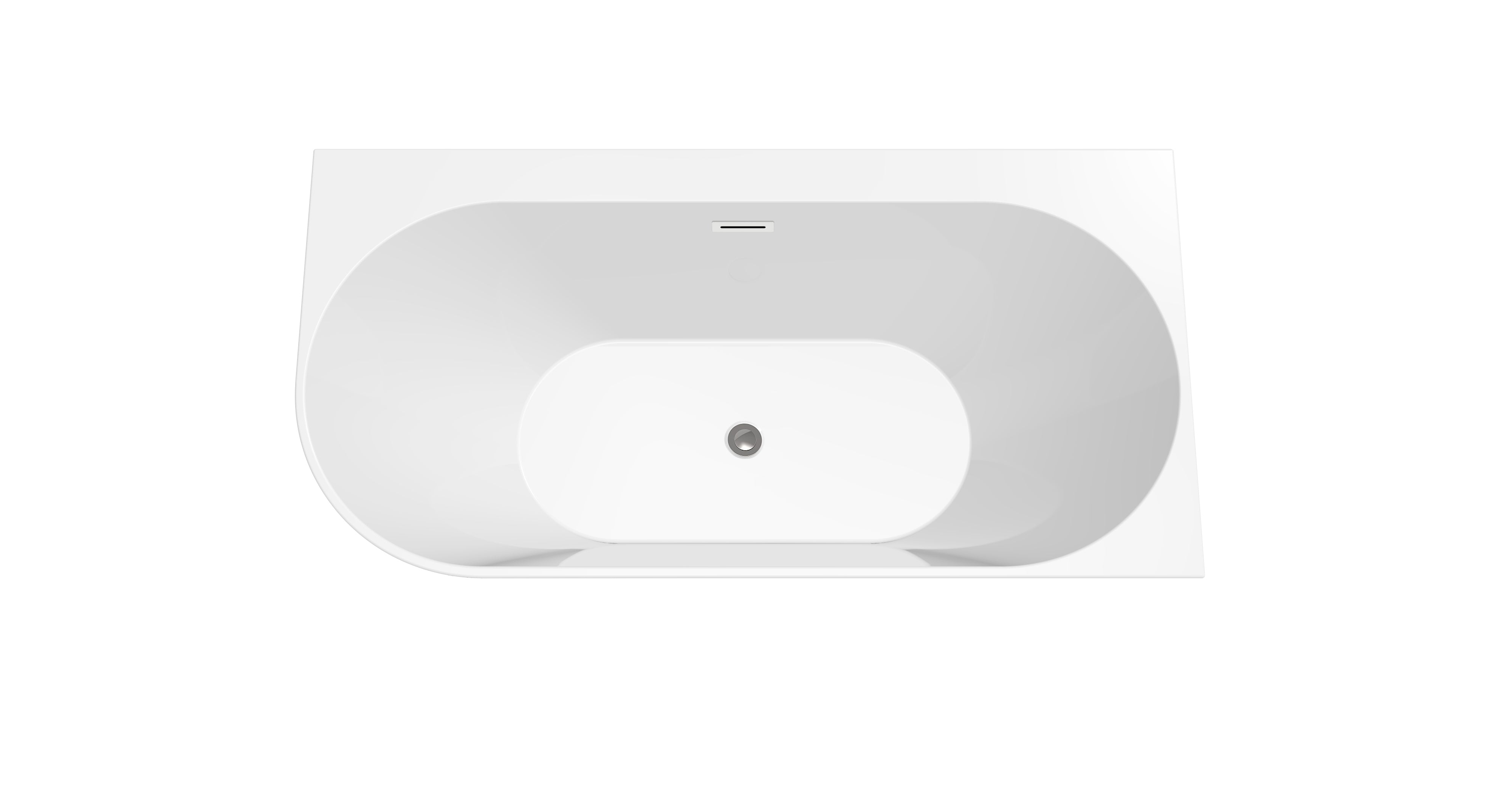 Novo Status Como Corner freestanding Designer Bath Right Hand