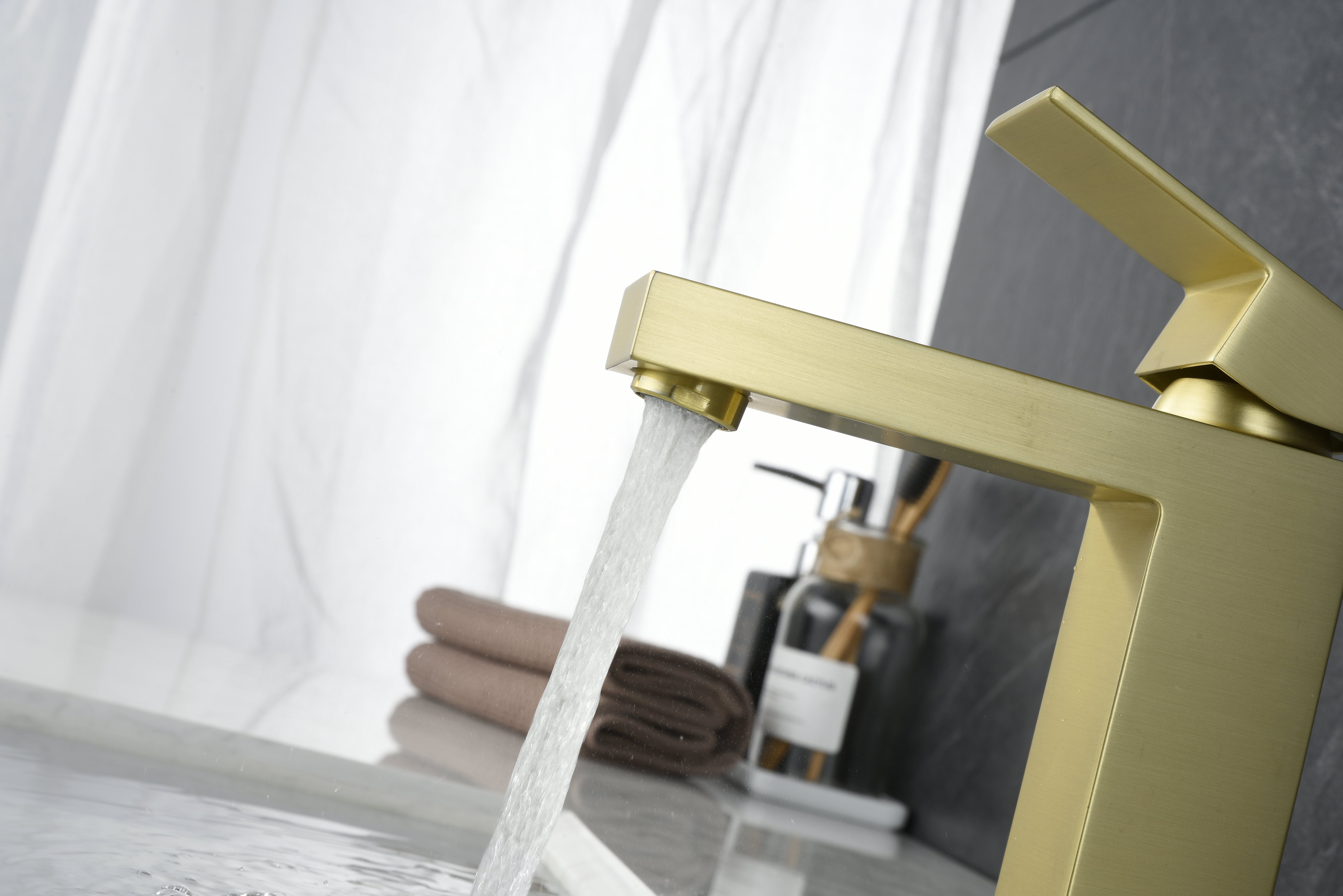 Novo Nicole Matt Black Solid Brass Mono Basin Mixer Tap
