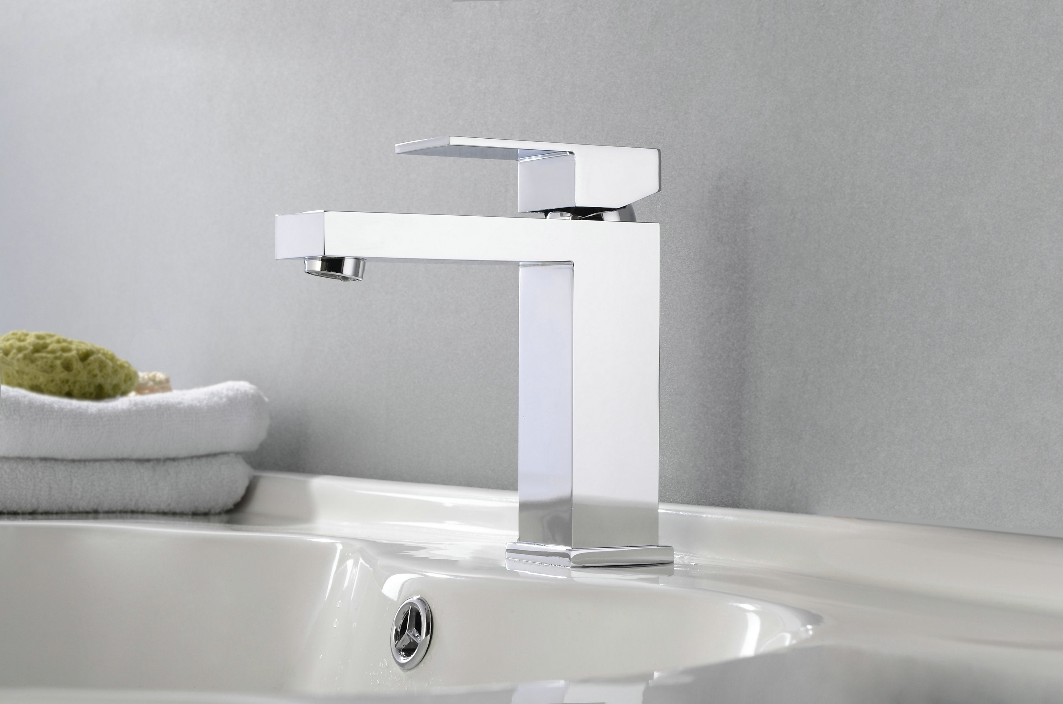 Novo Nicole Matt Black Solid Brass Mono Basin Mixer Tap