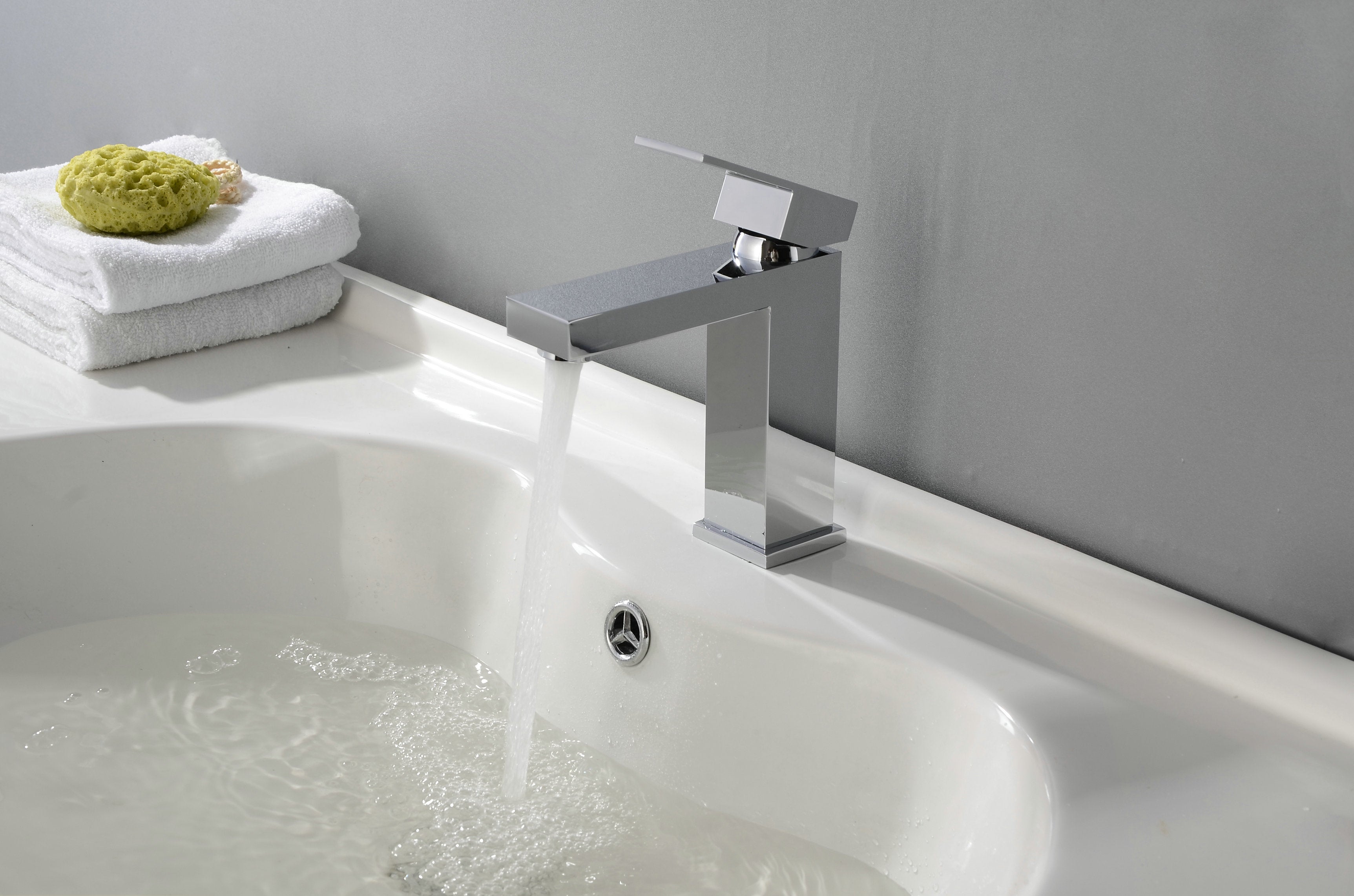 Novo Nicole Matt Black Solid Brass Mono Basin Mixer Tap