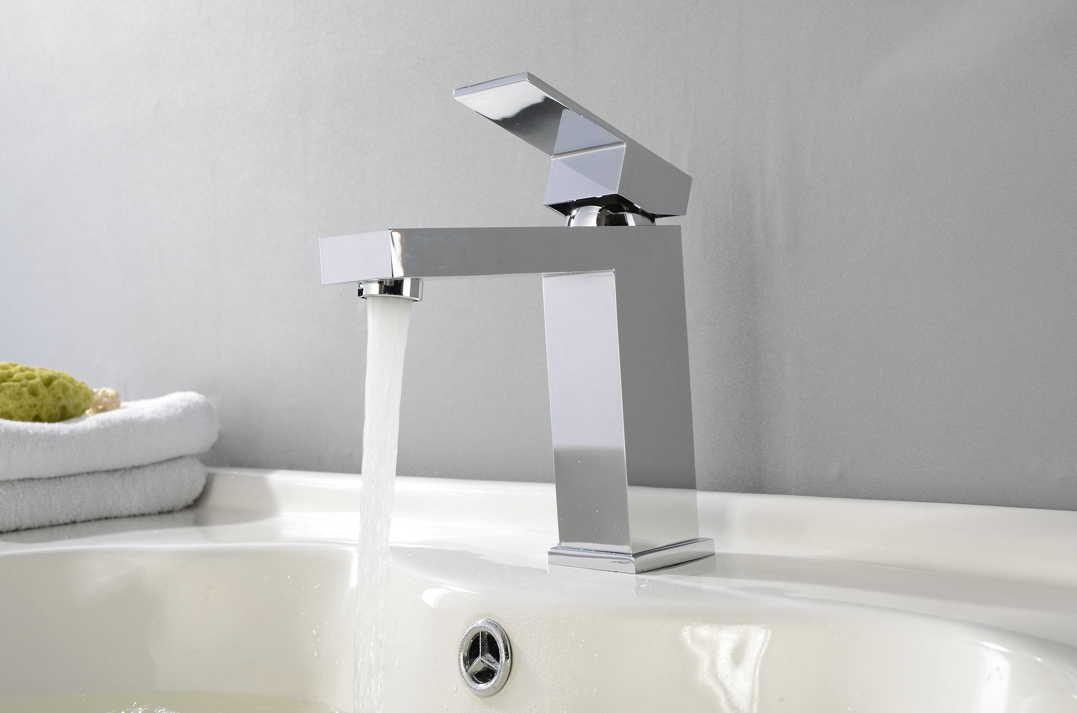 Novo Nicole Matt Black Solid Brass Mono Basin Mixer Tap