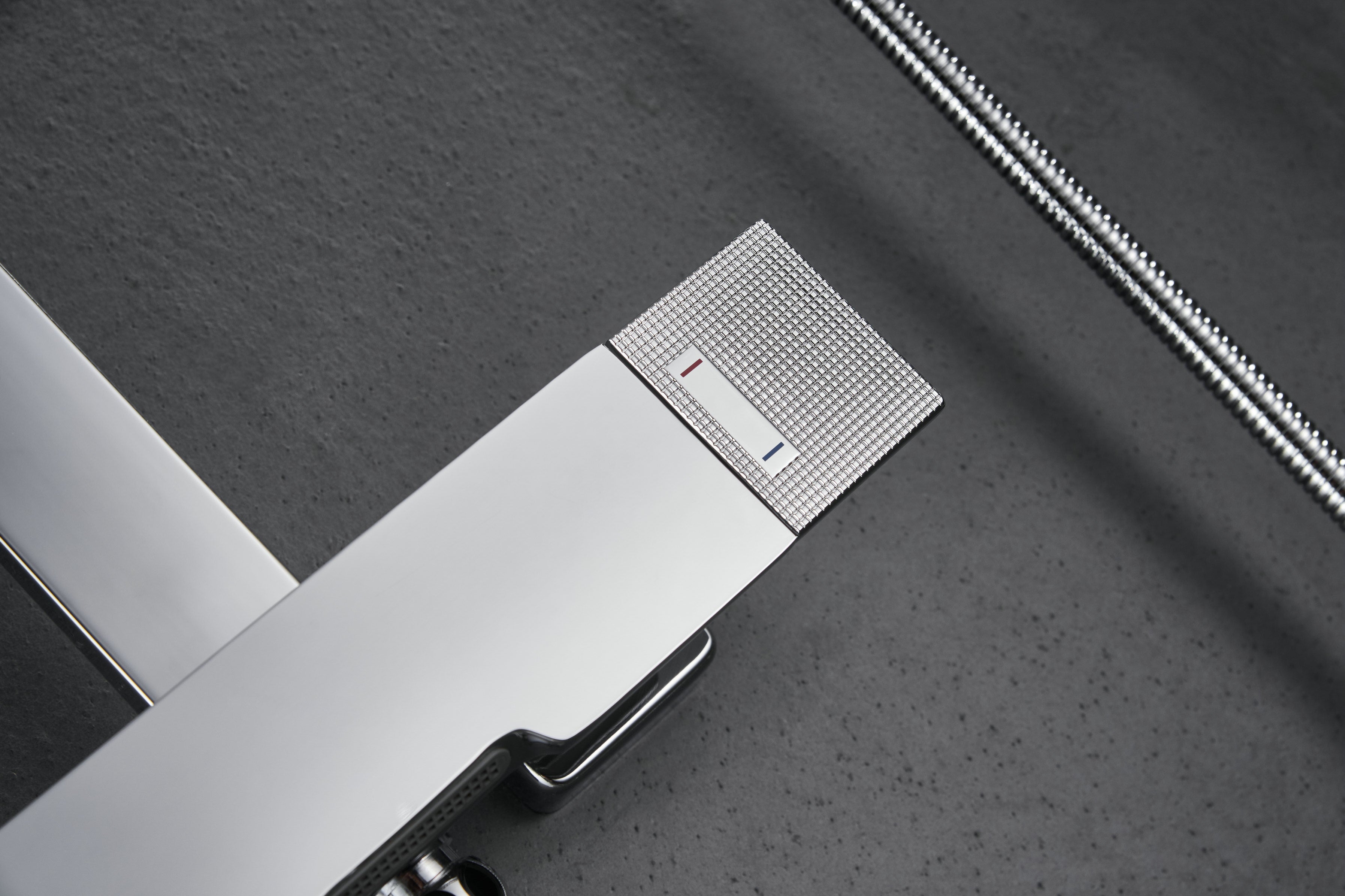 Novo Edge Chrome Modern Mixer Shower System 3-Function Solid Brass