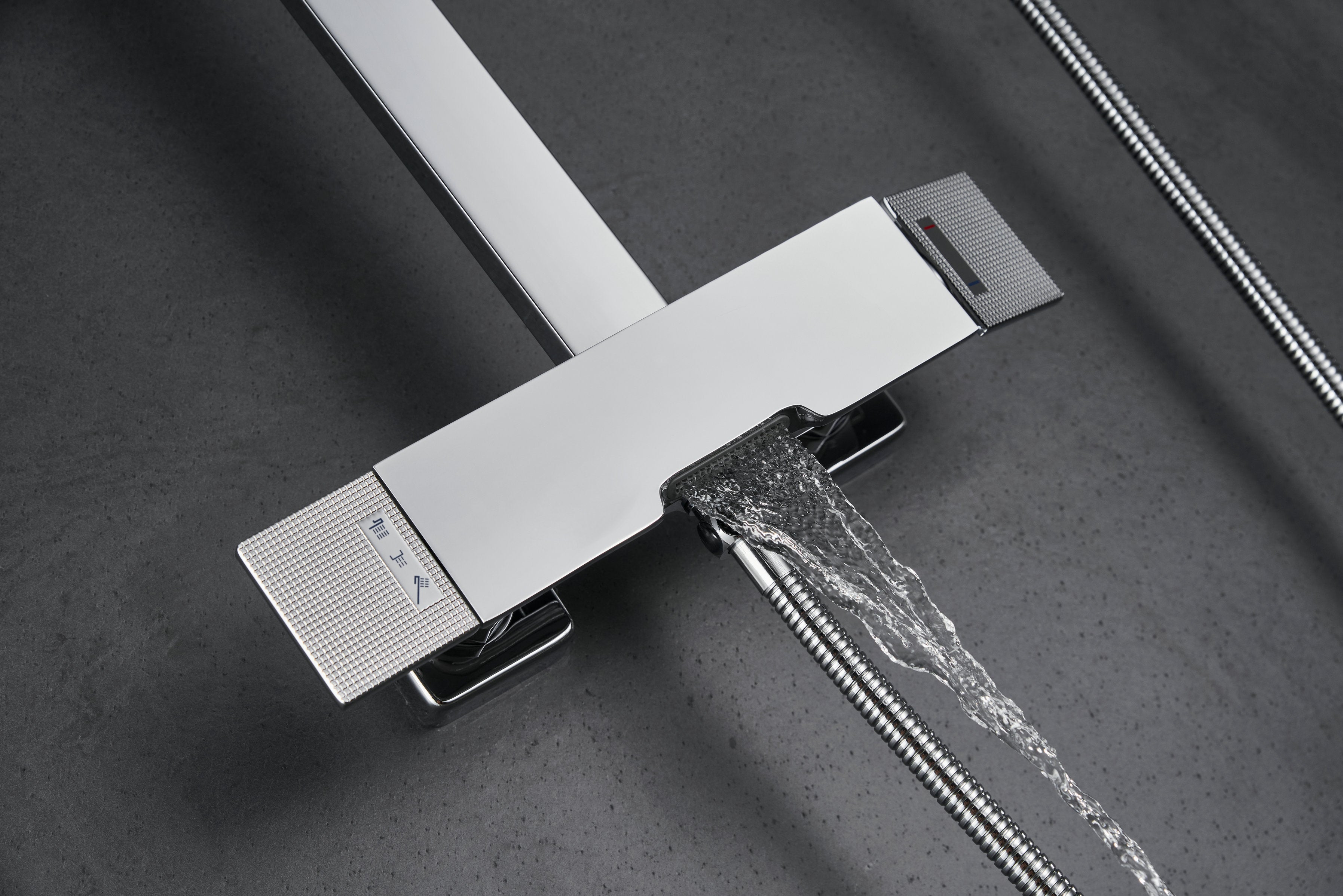 Novo Edge Chrome Modern Mixer Shower System 3-Function Solid Brass