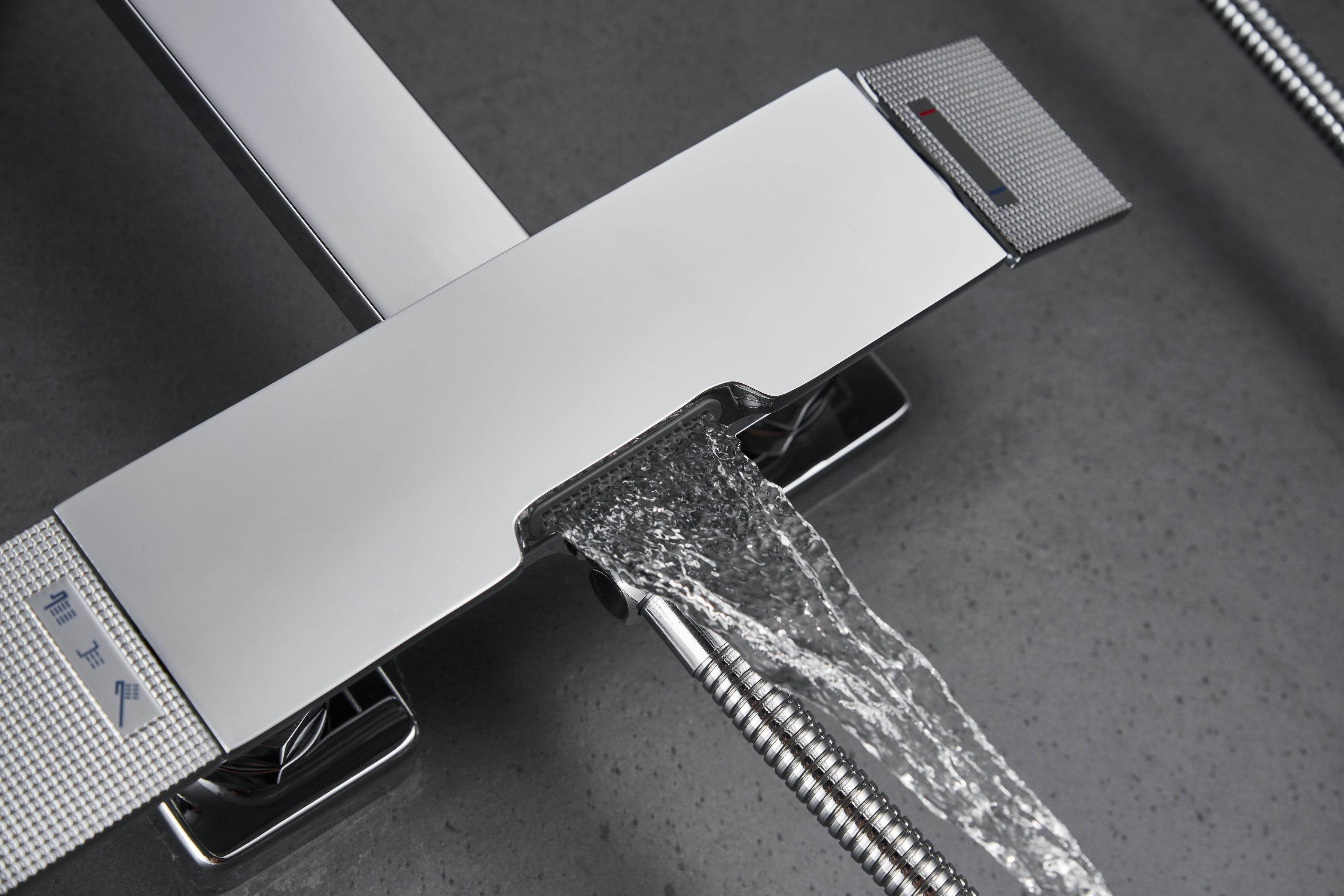 Novo Edge Chrome Modern Mixer Shower System 3-Function Solid Brass