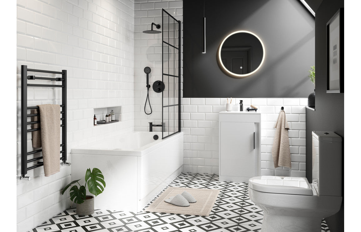 Elentra 510mm Wall Hung Unit Inc. Basin - White Gloss