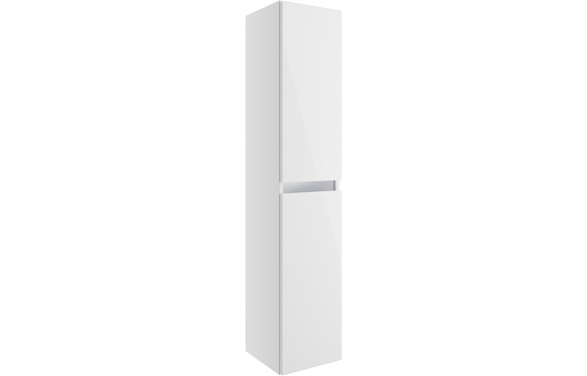 Carya 300mm 2 Door Wall Hung Tall Unit - White Gloss