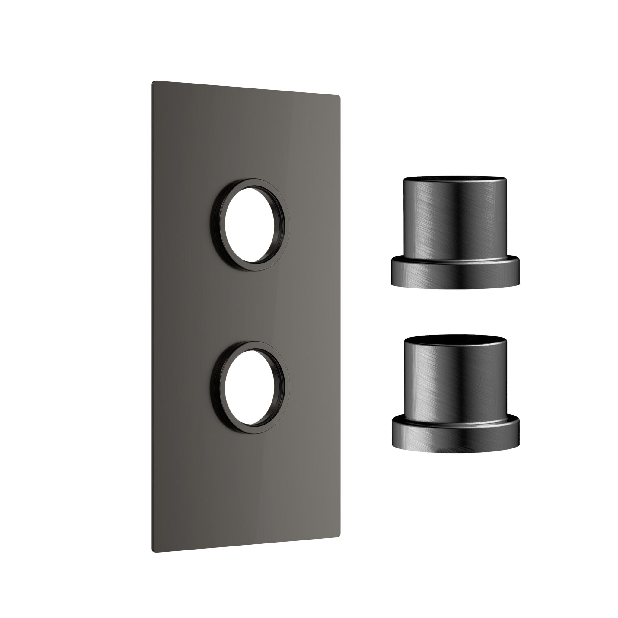 CEA Concealed Brushed Gunmetal Thermostatic Shower Pack