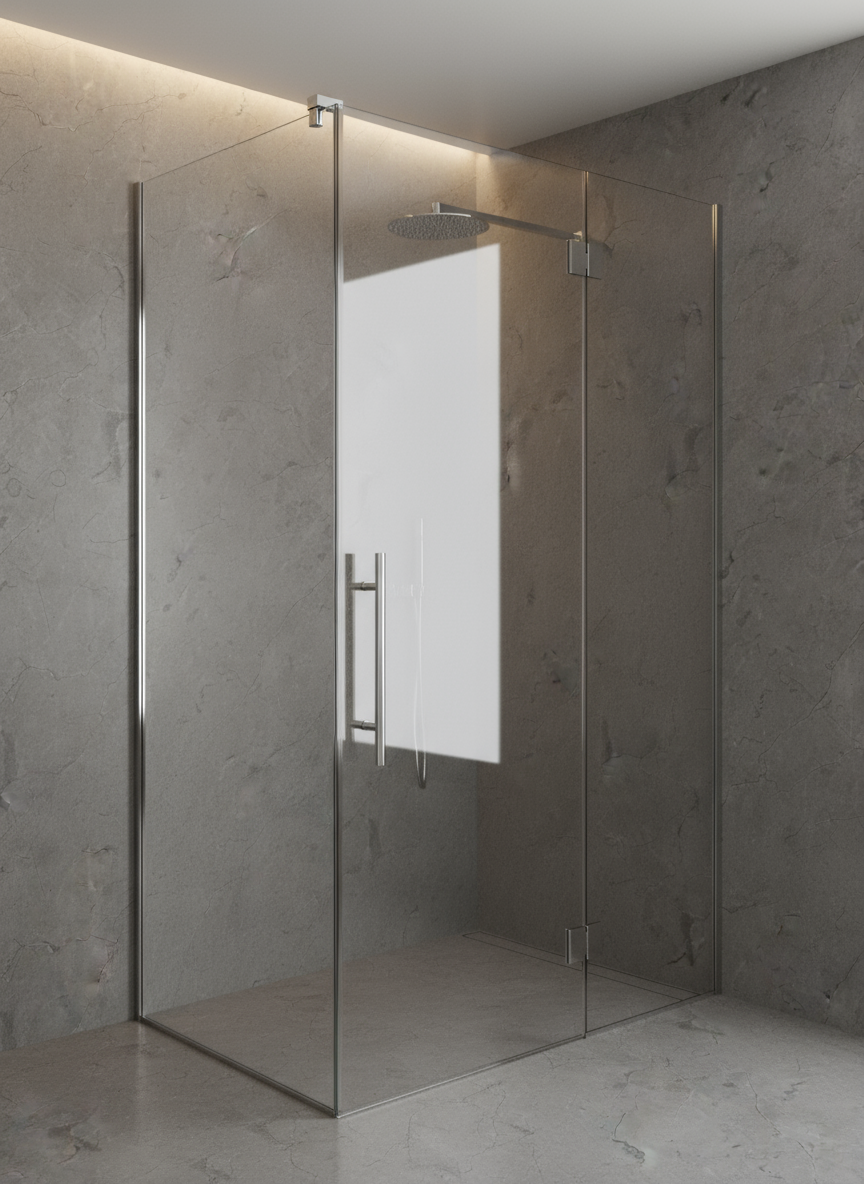 Shower Wall Panel 1200 Grey Concrete Premier
