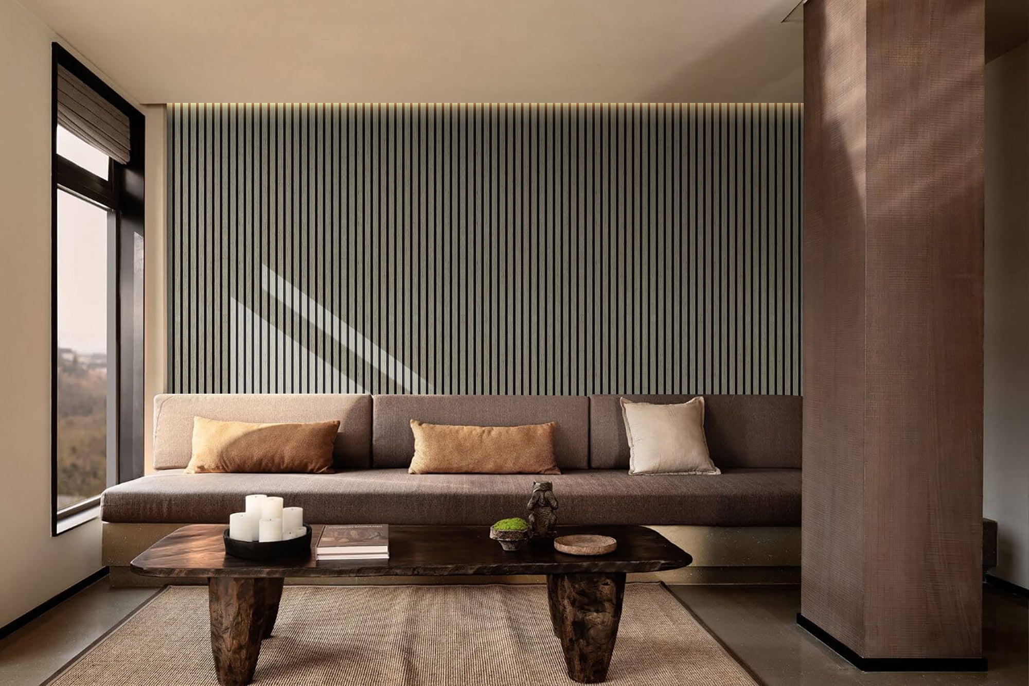 Novo Grey Oak Alu Acoustic Wall Panel 600x2700