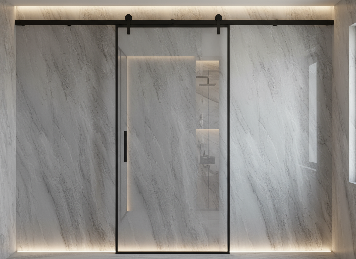 Shower Wall Panel 1200 Ocean Grey Ultra Matt