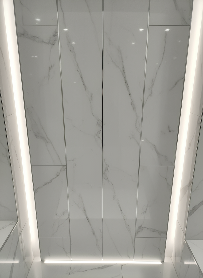 Novo Ceiling Panel Twin Carrara Marble