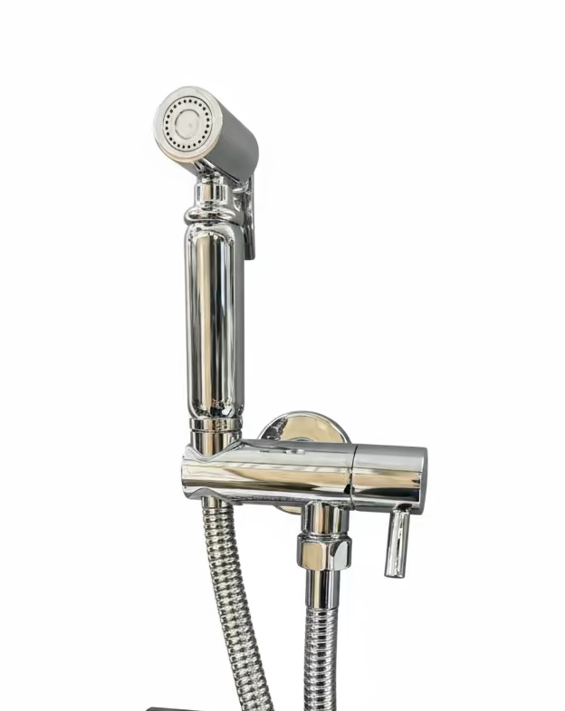 Novo Round Single Feed Bidet Spray Mixer Chrome