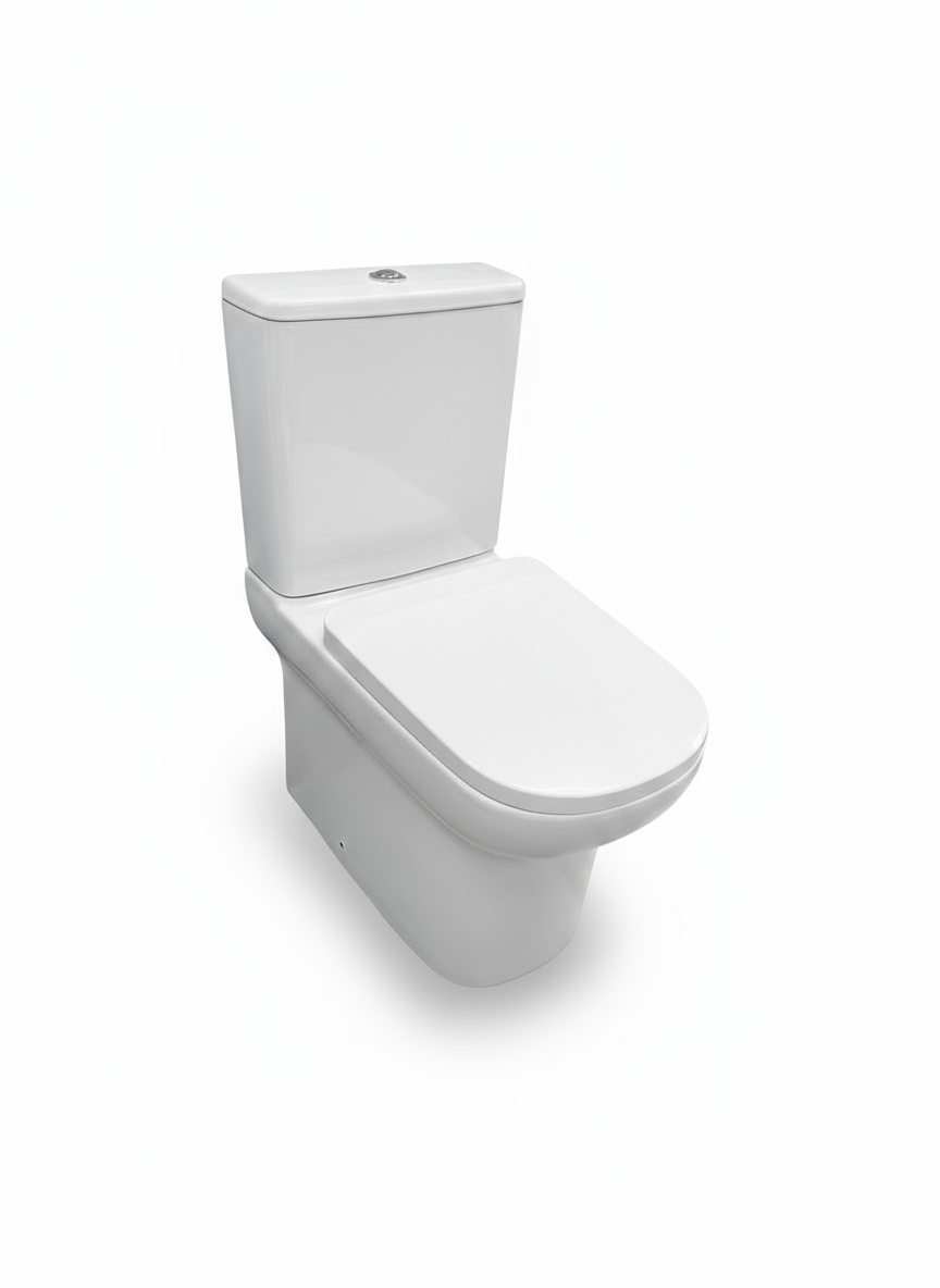 Novo Mora Comfort Height Rimless Fully back Toilet Pack