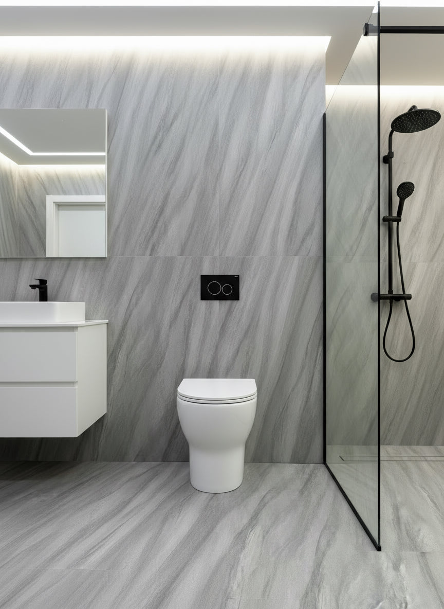 Novo 6201 Comfort Height Back To Wall Short & Soft Close Seat