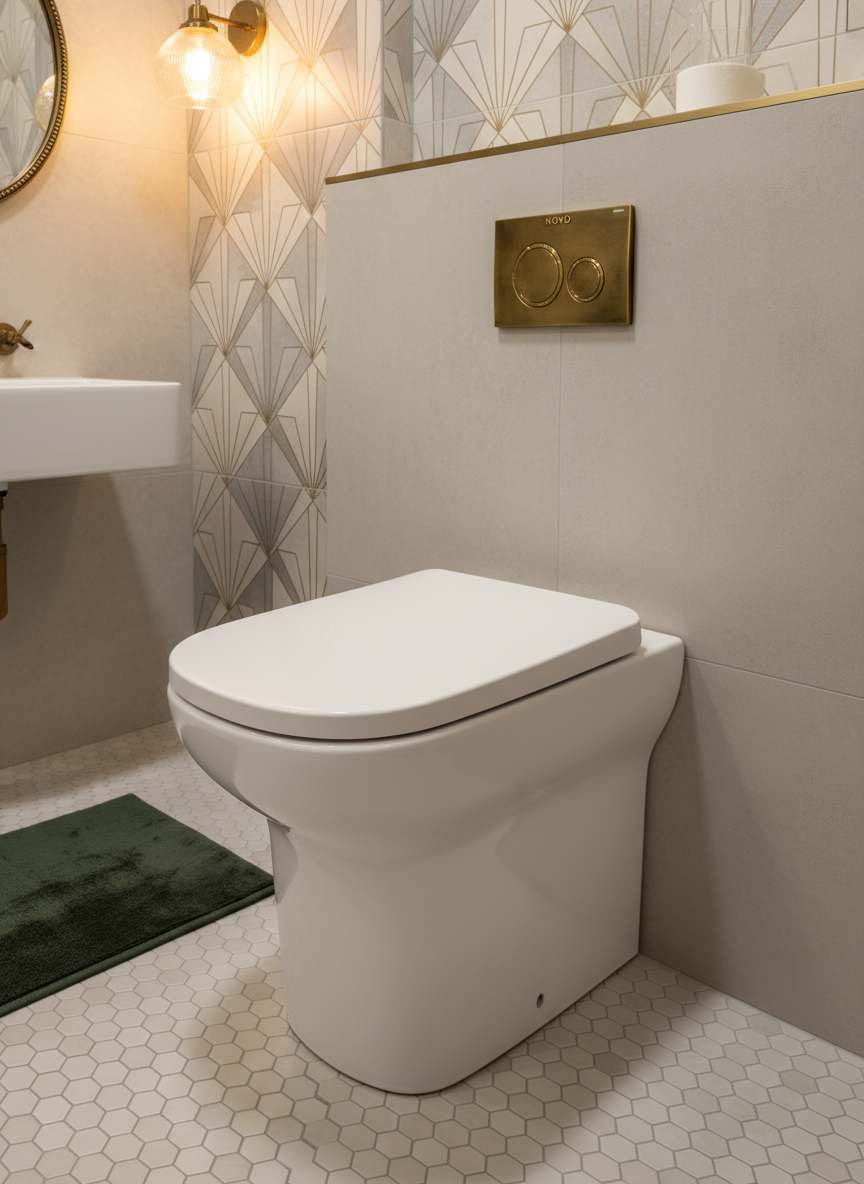 Novo Mora Back To Wall Short WC & Soft Close Seat