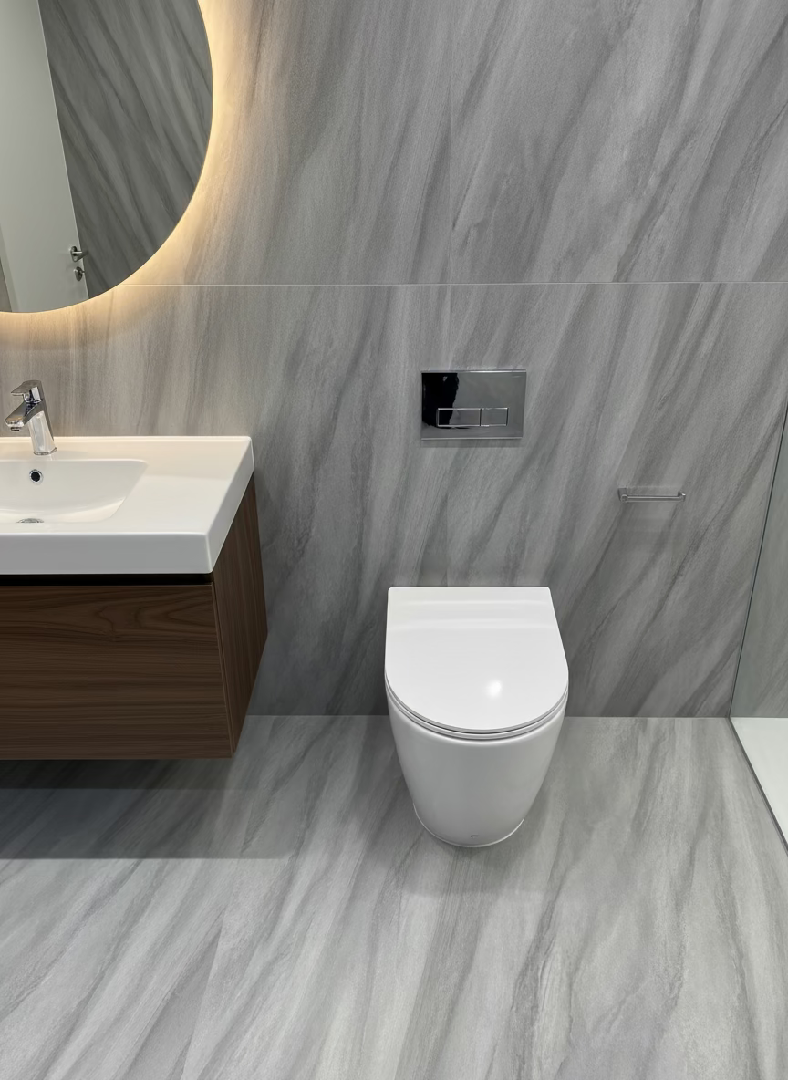 Novo Bidet Comfort Height Back To Wall Pan & Soft Close Seat