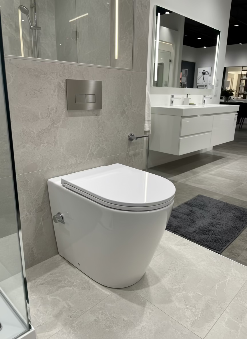 Novo Bidet Comfort Height Back To Wall Pan & Soft Close Seat