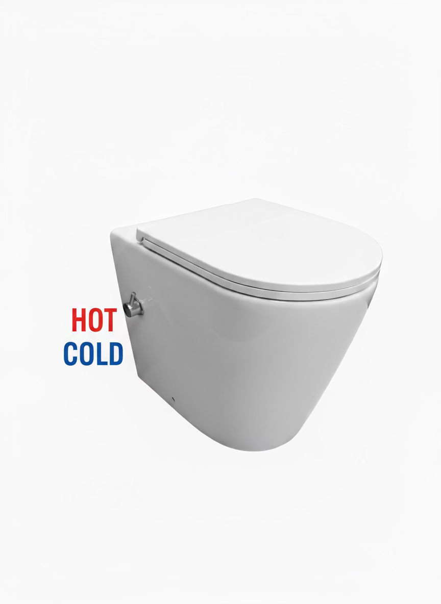 Novo Bidet Comfort Height Back To Wall Pan & Soft Close Seat