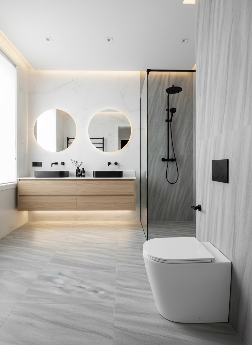 Novo Bidet Comfort Height Back To Wall Pan & Soft Close Seat