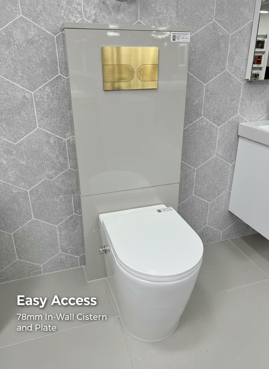 Novo Bidet Comfort Height Back To Wall Pan & Soft Close Seat