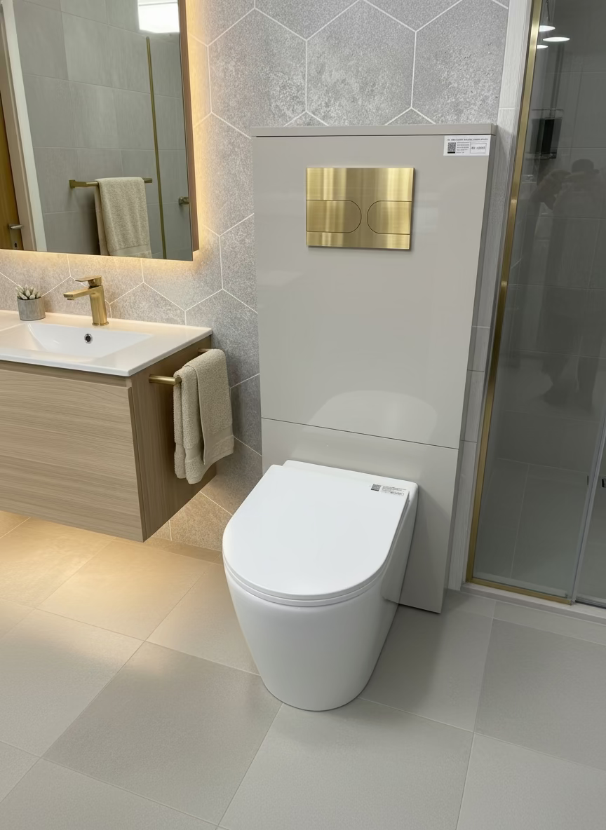 Novo Bidet Comfort Height Back To Wall Pan & Soft Close Seat