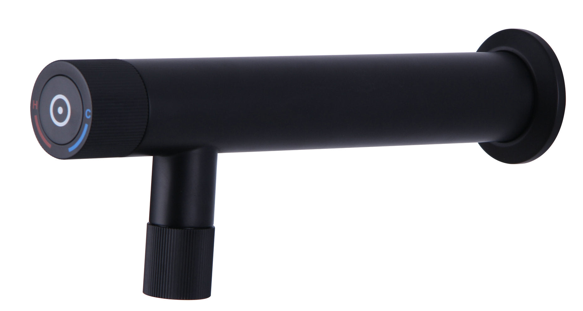 Novo HC-5 Matt Black Wall Mounted Basin Mixer Tap