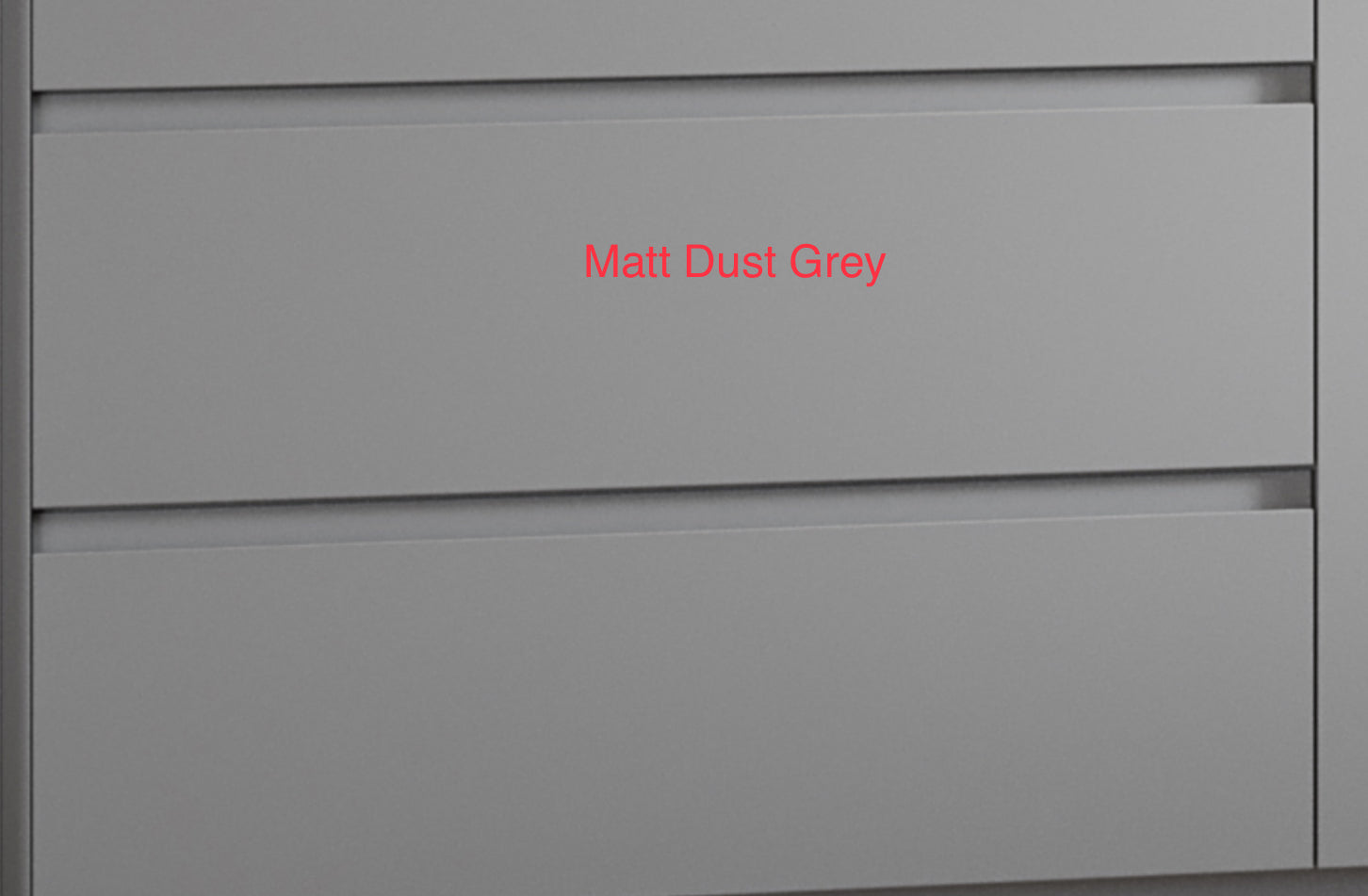 Novo 1175-60 Opus Monument Grey 2-Draw Vanity & Nano Glazed Ceramic Basin