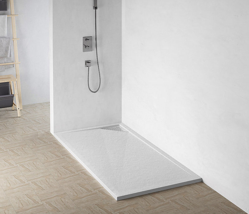 Novo Victor Series Rectangular Slate Stone 25mm Shower Tray with Waste System