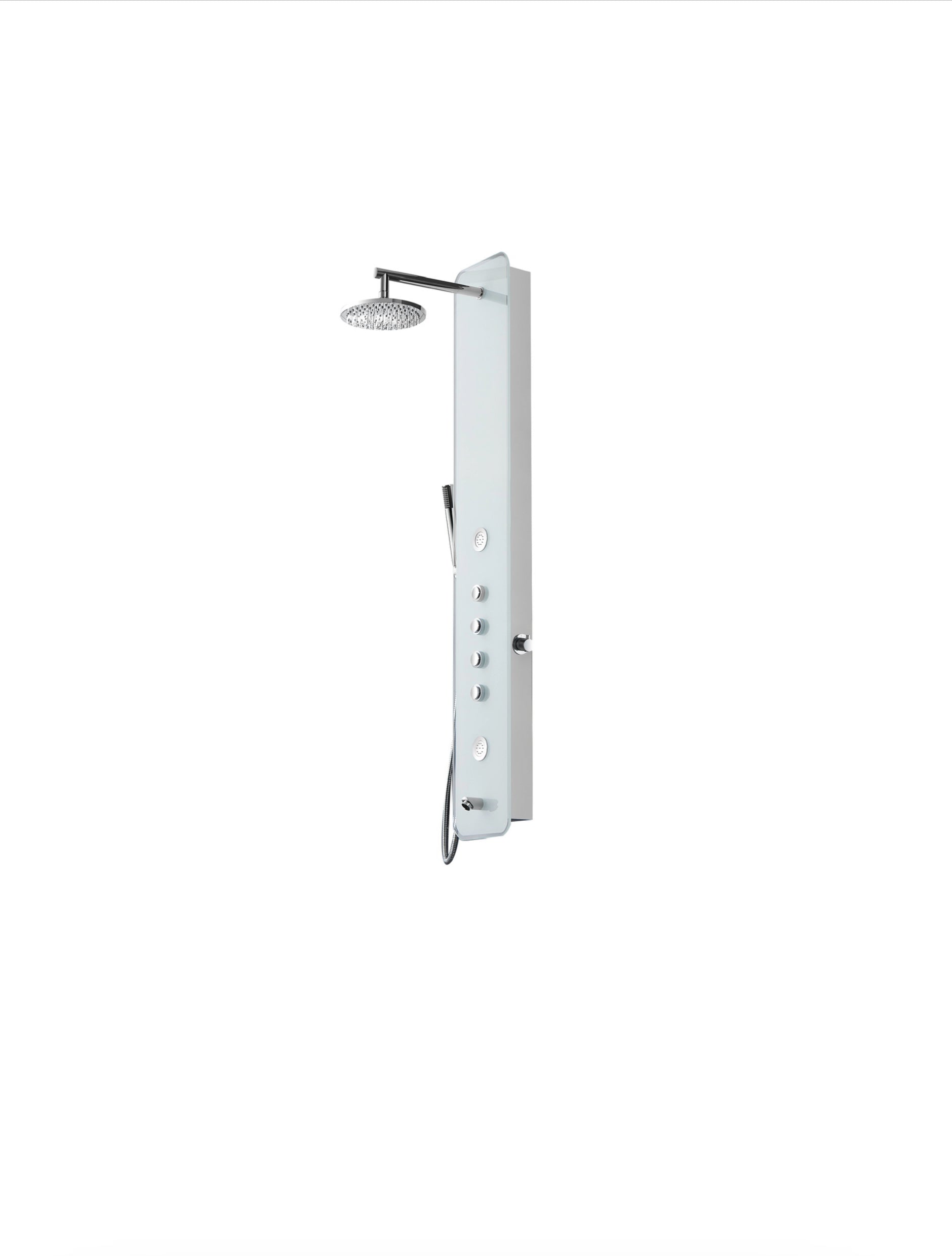 Novo Glass Aluminium Designer Thermostatic Column shower Pack