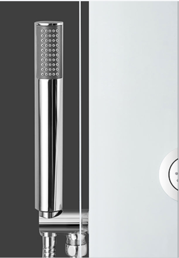 Novo Glass Aluminium Designer Thermostatic Column shower Pack