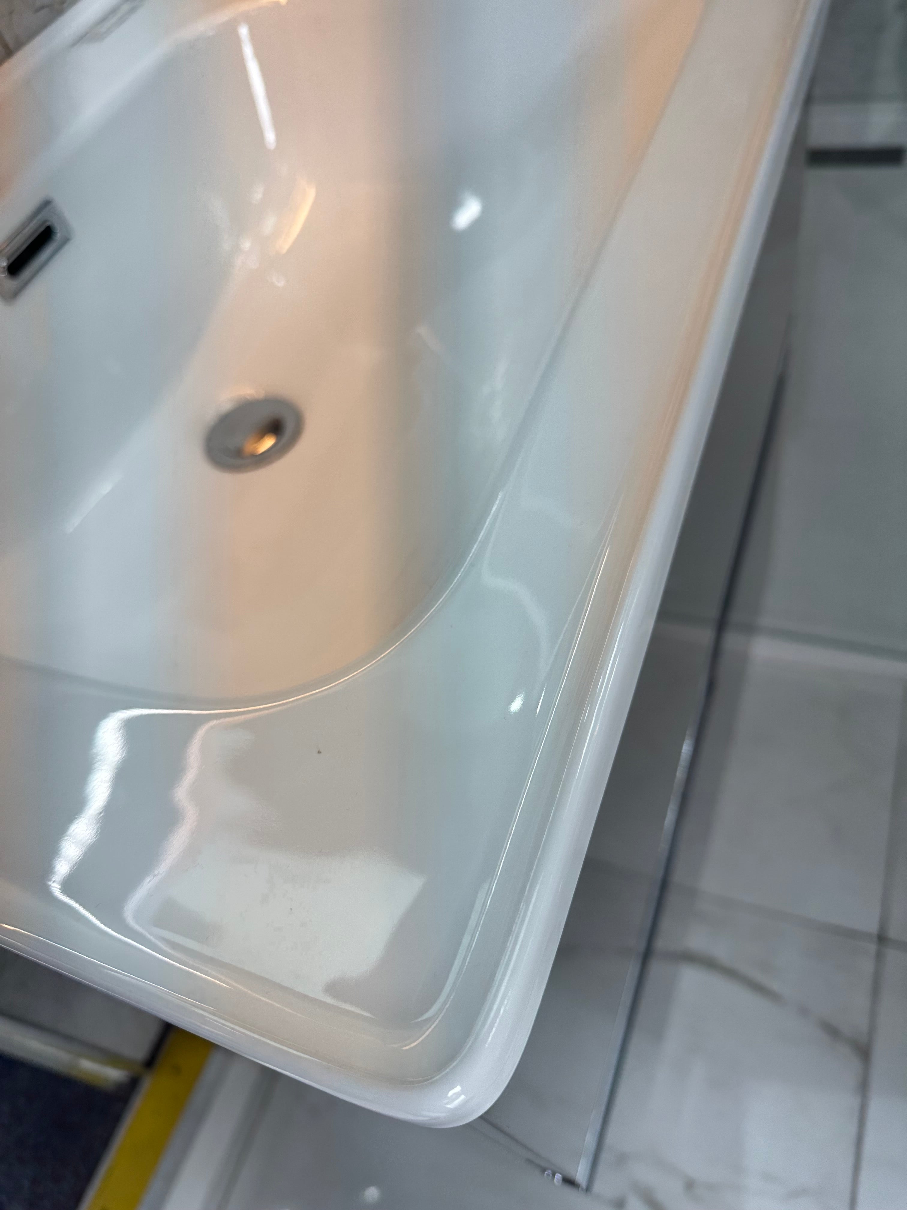 Novo 1175-60 DTA Onyx Acrylic Grey 2-Draw Vanity & Nano Glazed Ceramic Basin