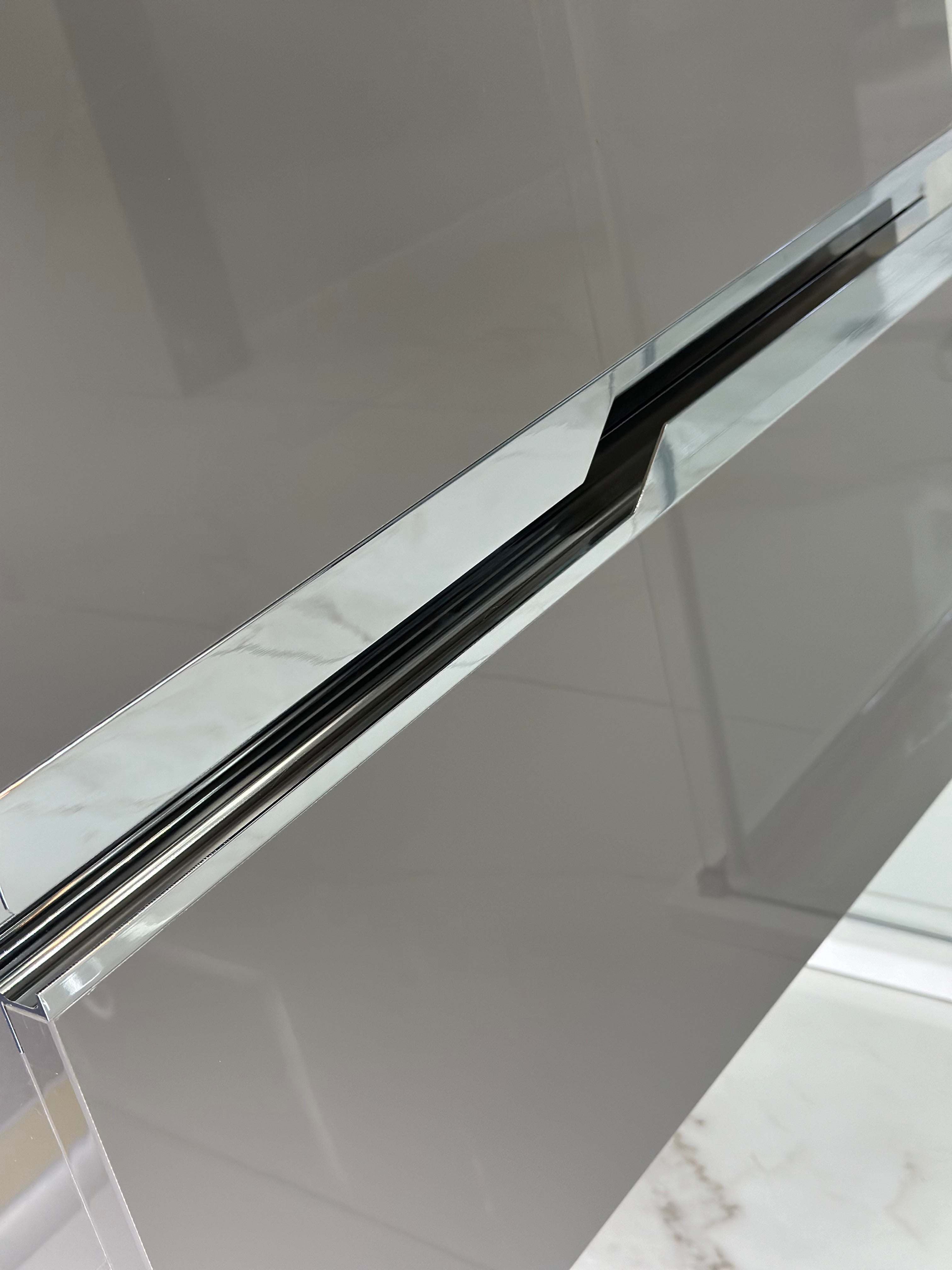 Novo 1175-60 DTA Onyx Acrylic Grey 2-Draw Vanity & Nano Glazed Ceramic Basin
