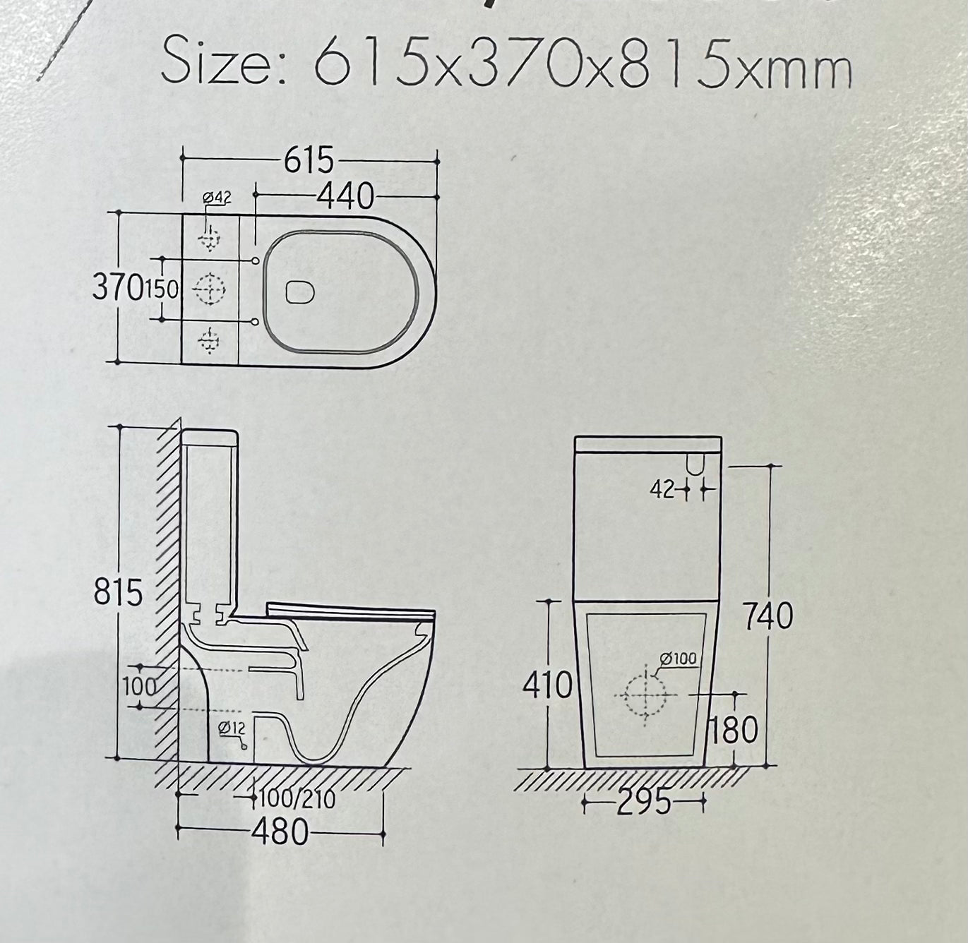 Novo Mon Rimless hygienic Open back Toilet Pack