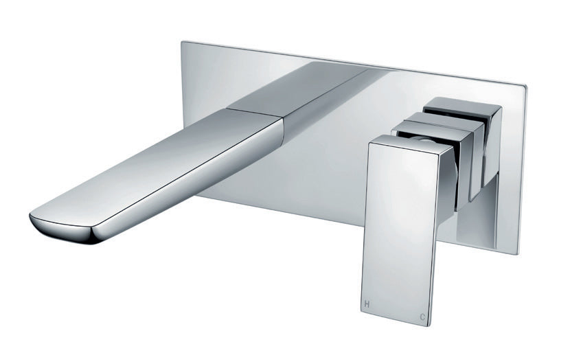 MRI Chrome Wall Mounted Basin Mixer