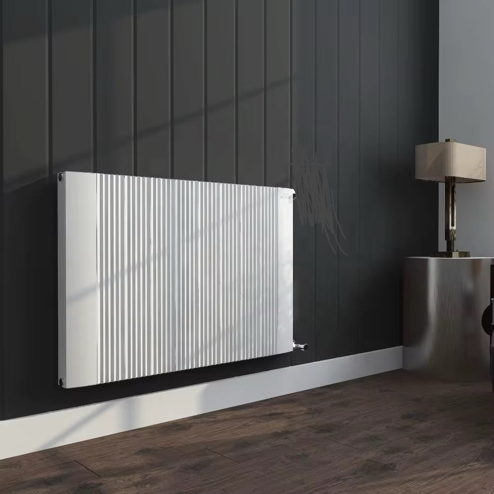 Novo Wave-AL 600mm High Double Panel Horizontal Aluminium Radiator- Anthracite