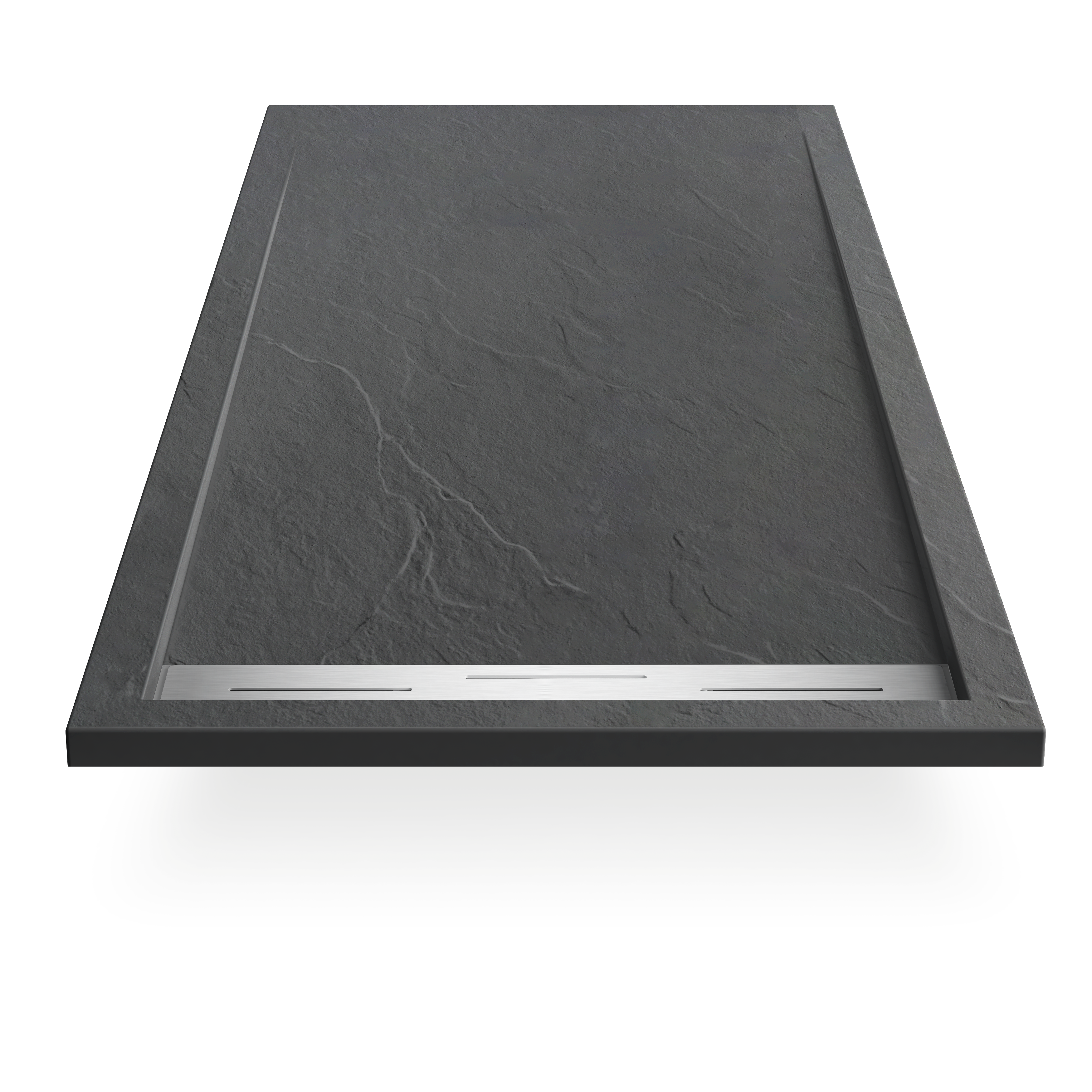 Novo Linear Slate Stone 25mm Shower Tray with Linear Waste System