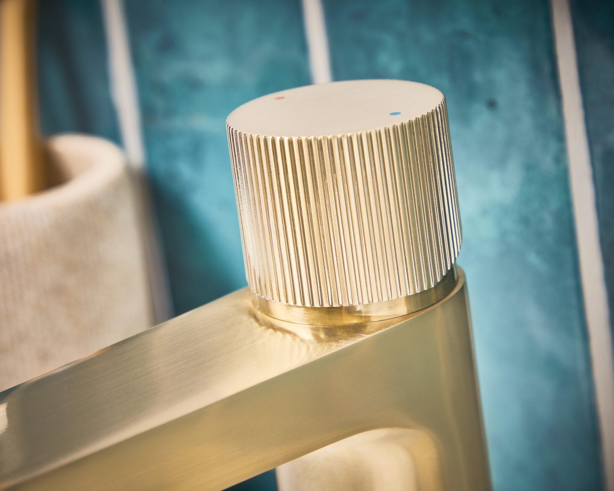 CEA Mini Basin Mixer Brushed Brass